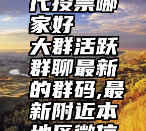 江苏微信代投票哪家好   大群活跃群聊最新的群码,最新附近本地区微信群群大全