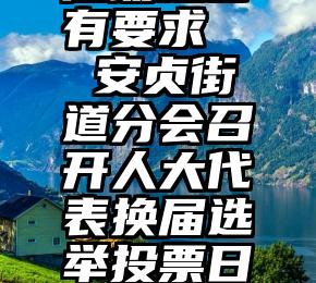 微信投票活动是否有要求   安贞街道分会召开人大代表换届选举投票日工作培训会