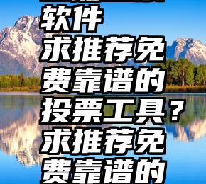 自动投票软件   求推荐免费靠谱的投票工具？求推荐免费靠谱的投票工具？