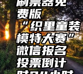 微信投票刷票器免费版   “织里童装模特大赛”微信报名投票倒计时24小时啦!