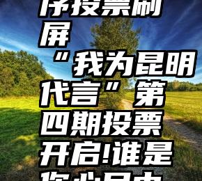 微信小程序投票刷屏   “我为昆明代言”第四期投票开启!谁是你心目中最棒的TA