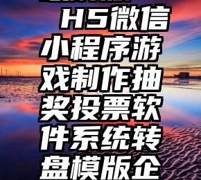 刷票软件破解版   H5微信小程序游戏制作抽奖投票软件系统转盘模版企业搭建23图