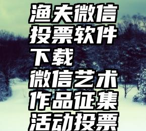 渔夫微信投票软件下载   微信艺术作品征集活动投票