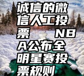 诚信的微信人工投票   NBA公布全明星赛投票规则