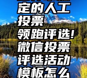 偃师市稳定的人工投票   领跑评选!微信投票评选活动模板怎么选择