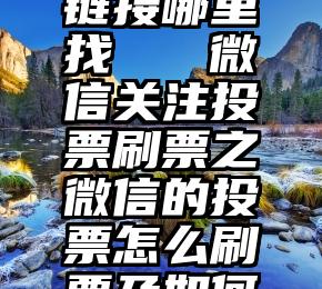 微信投票链接哪里找   微信关注投票刷票之微信的投票怎么刷票及如何进行拉票