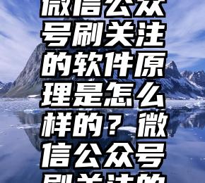 网站微信投票刷票软件   微信公众号刷关注的软件原理是怎么样的？微信公众号刷关注的软件原理是怎么样的？