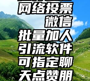 江苏微信网络投票   微信批量加人引流软件可指定聊天点赞朋友圈