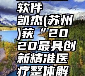 微信关注投票刷票软件   凯杰(苏州)获“2020最具创新精准医疗整体解决方案领袖企业奖”