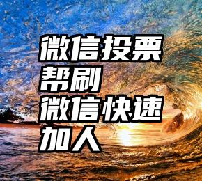 微信投票帮刷   微信快速加人