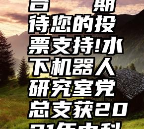 微信投票用什么平台   期待您的投票支持!水下机器人研究室党总支获2021年中科院年度团队提名