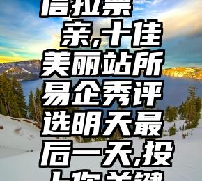 可靠的微信拉票   亲,十佳美丽站所易企秀评选明天最后一天,投上你关键的一票!