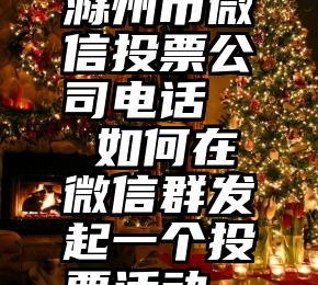 滁州市微信投票公司电话   如何在微信群发起一个投票活动