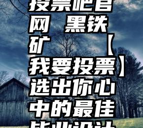 投票吧官网 黑铁矿   【我要投票】选出你心中的最佳毕业设计