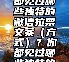 微信刷票哪个产品好   你都见过哪些独特的微信拉票文案（方式）？你都见过哪些独特的微信拉票文案（方式）？