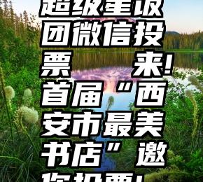 超级星饭团微信投票   来!首届“西安市最美书店”邀你投票!