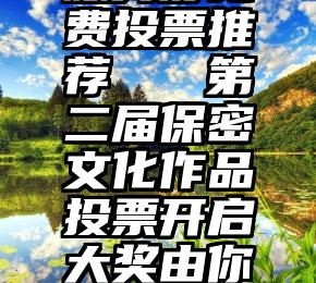 服务好免费投票推荐   第二届保密文化作品投票开启大奖由你来定