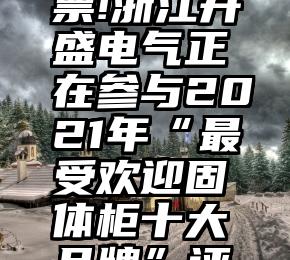  为TA投票!浙江开盛电气正在参与2021年“最受欢迎固体柜十大品牌”评选活动