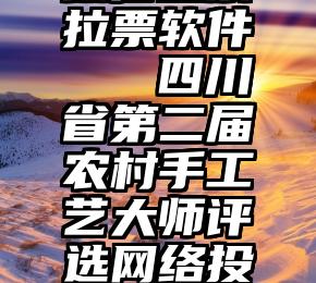 微信投票拉票软件   四川省第二届农村手工艺大师评选网络投票开始啦!