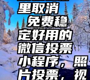 微信投票授权在那里取消   免费稳定好用的微信投票小程序，照片投票，视频投票打分小程序