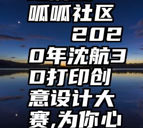 第三方网站刷票 呱呱社区   2020年沈航3D打印创意设计大赛,为你心中的创意大奖投票