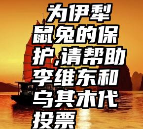  为伊犁鼠兔的保护,请帮助李维东和乌其木代投票