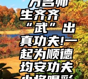  万名师生齐齐“武”出真功夫!一起为顺德均安功夫小将喝彩