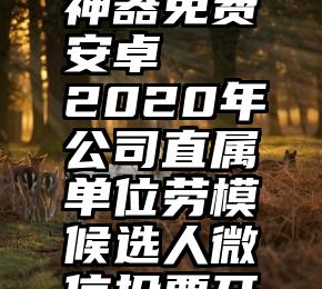 微信投票神器免费安卓   2020年公司直属单位劳模候选人微信投票开始啦!