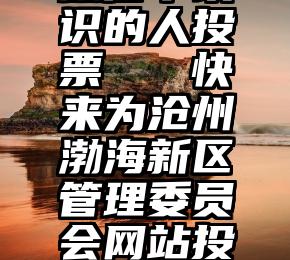 微信不认识的人投票   快来为沧州渤海新区管理委员会网站投票啦~