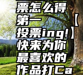 微信刷投票怎么得第一   【投票ing!】快来为你最喜欢的作品打Call!