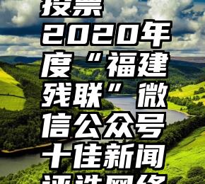 民办教育机构微信投票   2020年度“福建残联”微信公众号十佳新闻评选网络投票开启,快来...