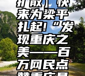 微信投票第一有什么用   【扩散】快来为梁平扎起!“发现重庆之美——百万网民点赞重庆最美河流”活动9月3日开始投票!