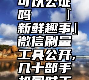 微信投票可以公证吗   『新鲜趣事』微信刷量工具公开,几十部手机同时工作