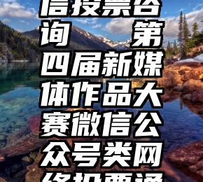 偃师市微信投票咨询   第四届新媒体作品大赛微信公众号类网络投票通道