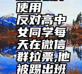 投票软件使用   反对高中女同学每天在微信群拉票,他被踢出班级群