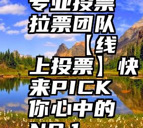 专业投票拉票团队   【线上投票】快来PICK你心中的NO.1~