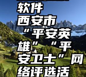 免费微信投票拉票软件   西安市“平安英雄”“平安卫士”网络评选活动开始啦~