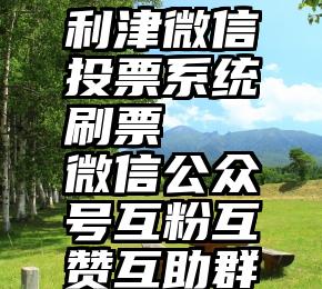 利津微信投票系统刷票   微信公众号互粉互赞互助群