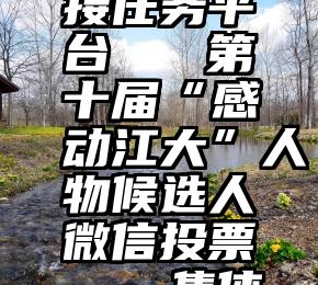 微信投票接任务平台   第十届“感动江大”人物候选人微信投票——集体组