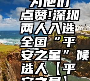  为他们点赞!深圳两人入选全国“平安之星”候选人【平安之星】