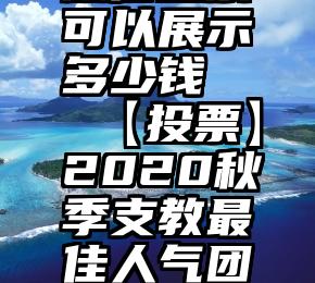 微信投票可以展示多少钱   【投票】2020秋季支教最佳人气团队