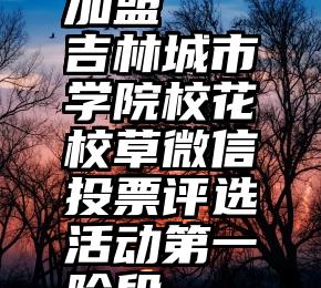 诚信服务如何投票加盟   吉林城市学院校花校草微信投票评选活动第一阶段——班花班草结果公布