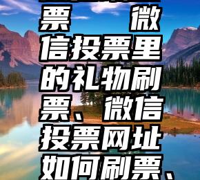 快乐男声微信端投票   微信投票里的礼物刷票、微信投票网址如何刷票、投票刷票可靠吗