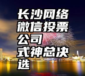 长沙网络微信投票公司   式神总决选