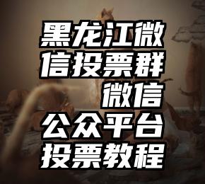 黑龙江微信投票群   微信公众平台投票教程