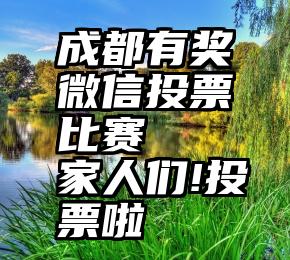 成都有奖微信投票比赛   家人们!投票啦