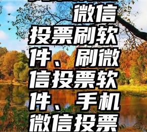 微信投票找谁刷票   微信投票刷软件、刷微信投票软件、手机微信投票软件怎么找到