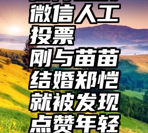 信得过的微信人工投票 刚与苗苗结婚郑恺就被发现点赞年轻美女