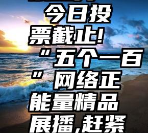 微信刷投票业务   今日投票截止!“五个一百”网络正能量精品展播,赶紧为他们投票吧~