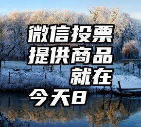 微信投票提供商品   就在今天8